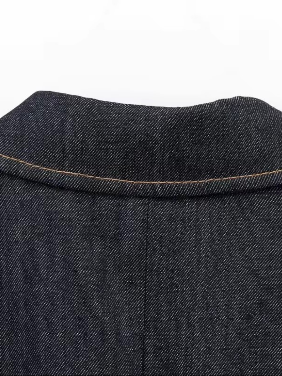 Fashionable denim blazer jackets