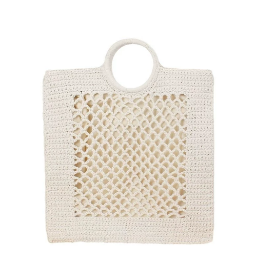 Chic Women's Woven Hollow Bag