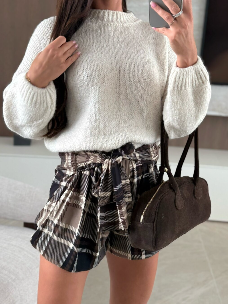 Wool-blend Sweater, Beige
