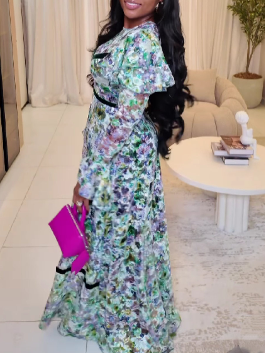 Embroidered Maxi Dress