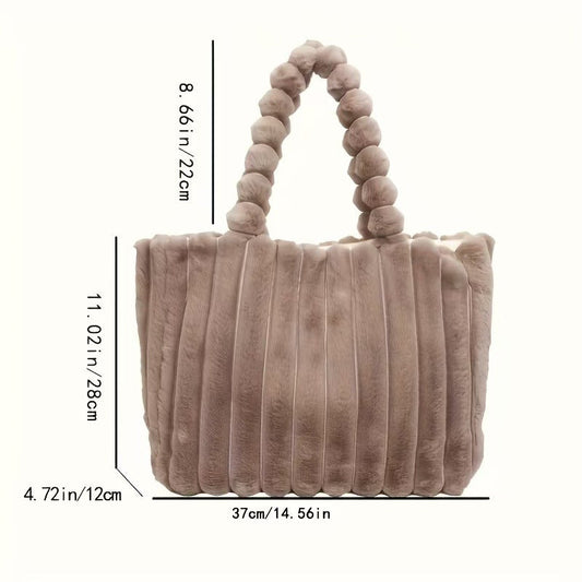 Chic Plush Tote Bag