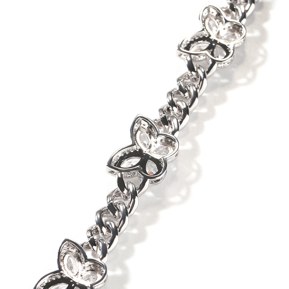 Dazzle Rhinestone Butterfly Chain