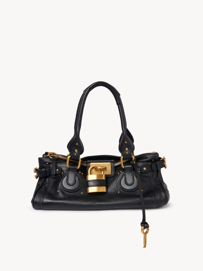 Leather Padlock Shoulder Bag