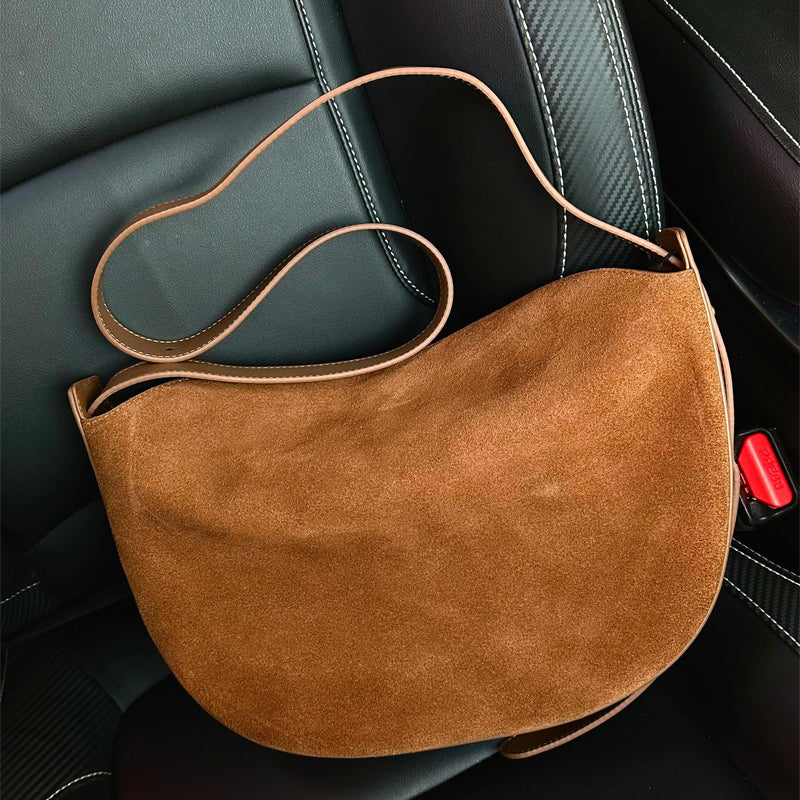 Suede Adjustable Shoulder Bag