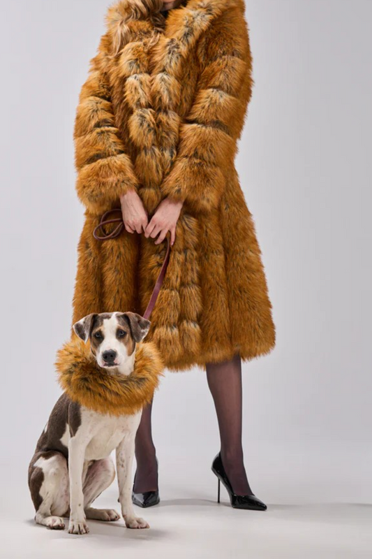 OLD MONEY FAUX FUR COAT