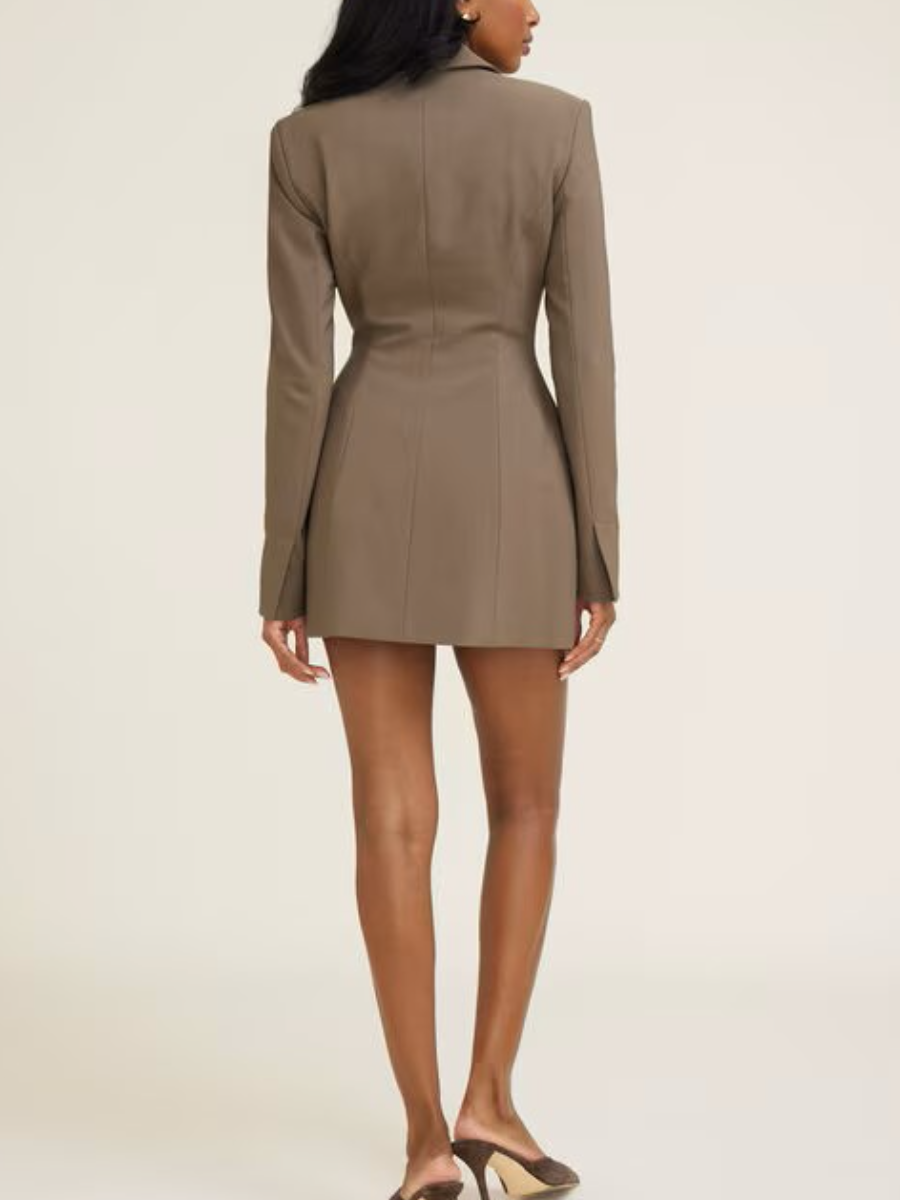 Hailee Blazer Romper Mini Dress