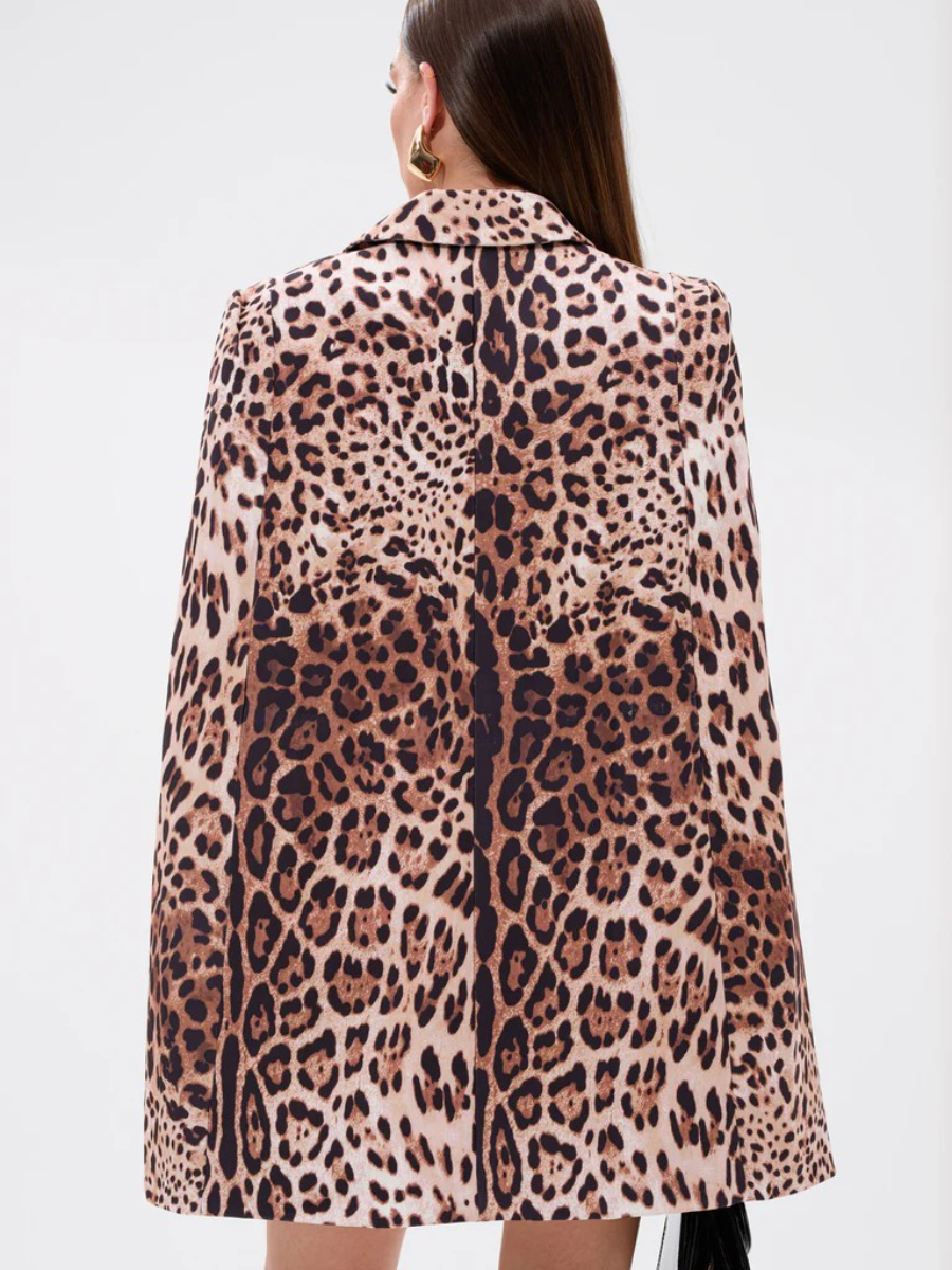 LEOPARD PRINT BLAZER DRESS