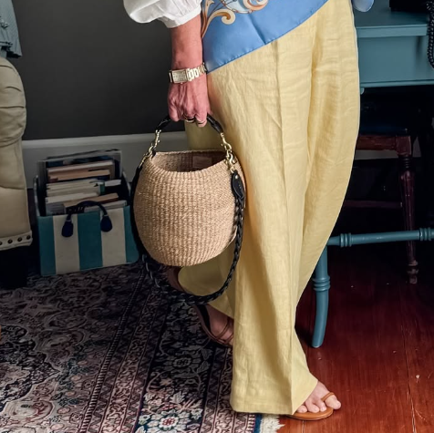 Adorable Woven Tote Handbag