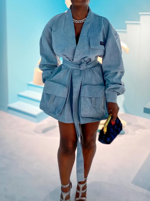 Cargo Warp Short Dress