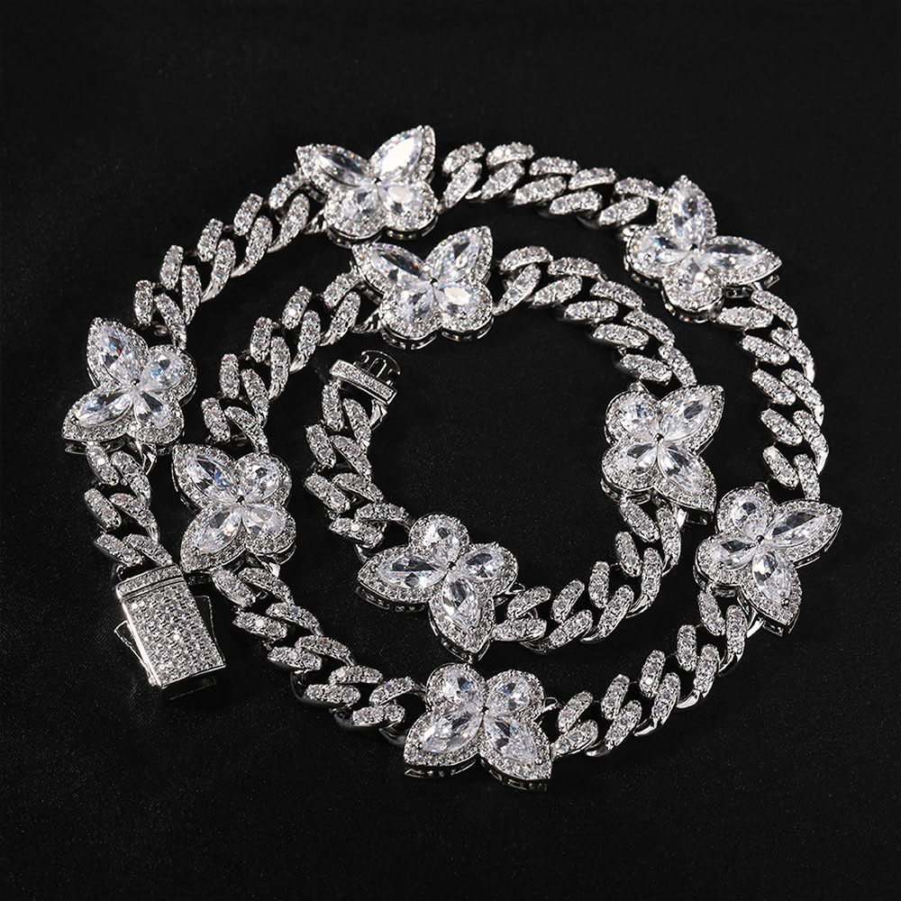 Dazzle Rhinestone Butterfly Chain
