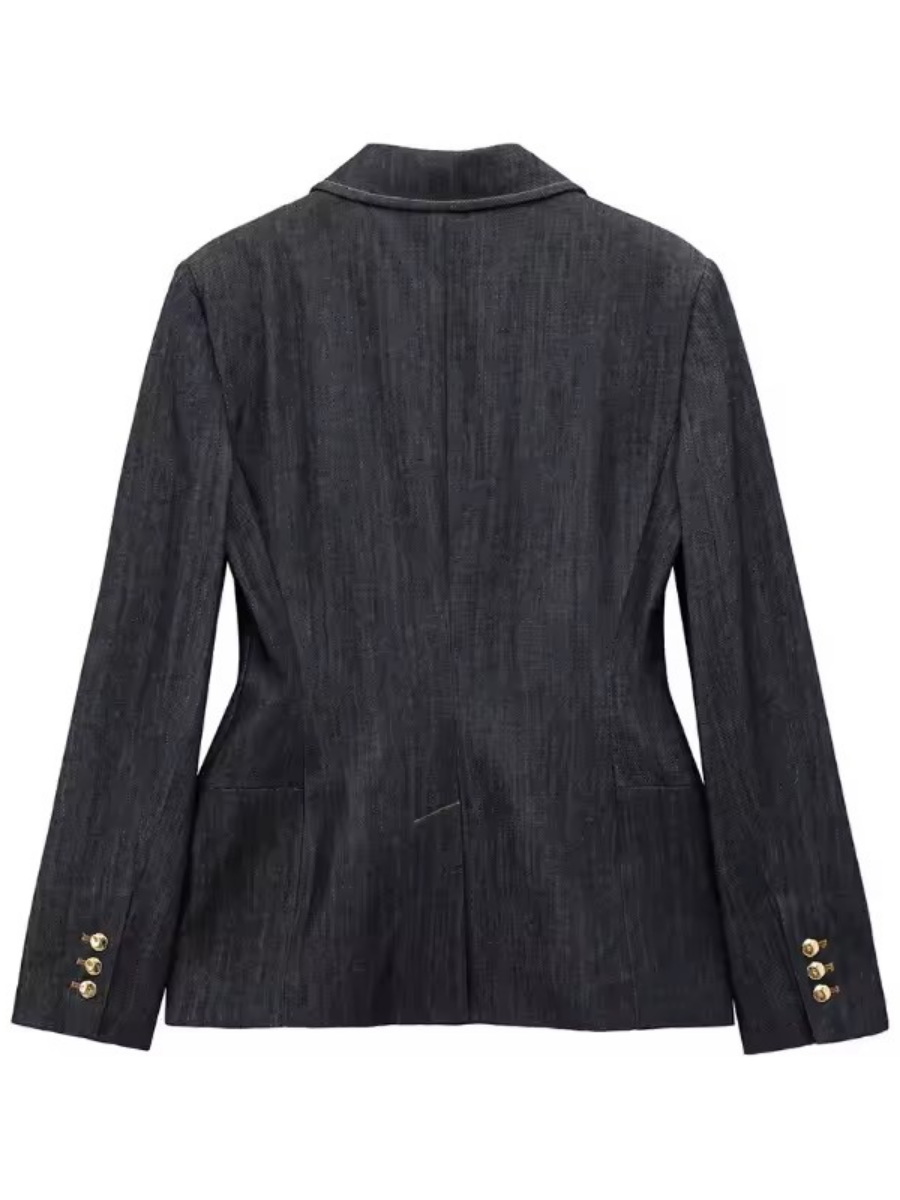 Fashionable denim blazer jackets