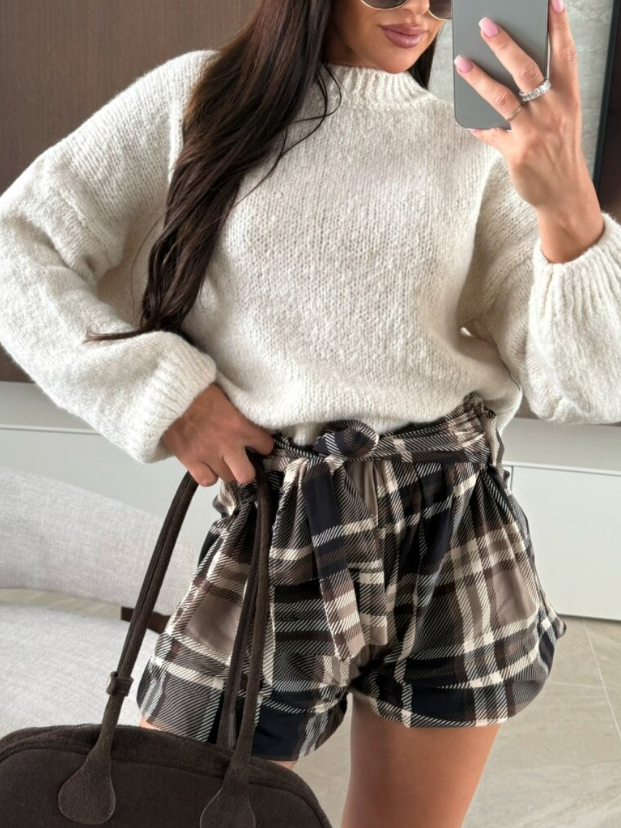 Wool-blend Sweater, Beige