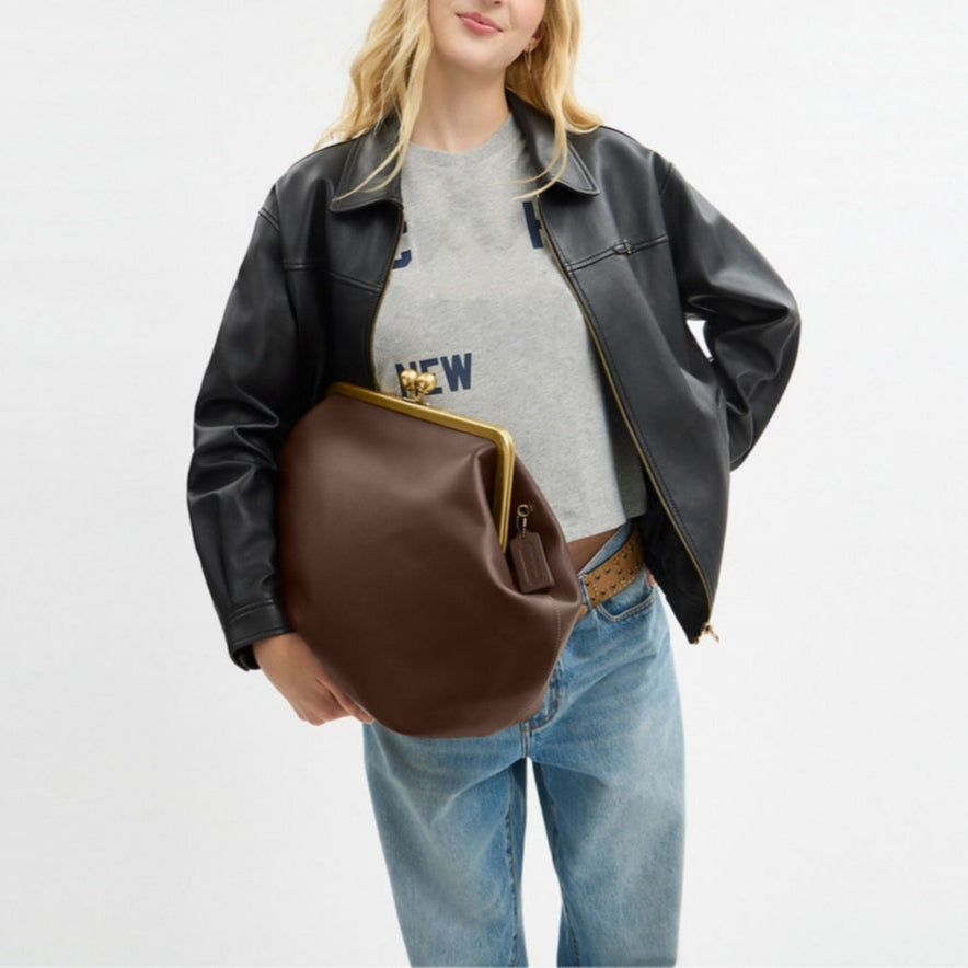 Large Kisslock Frame Bag